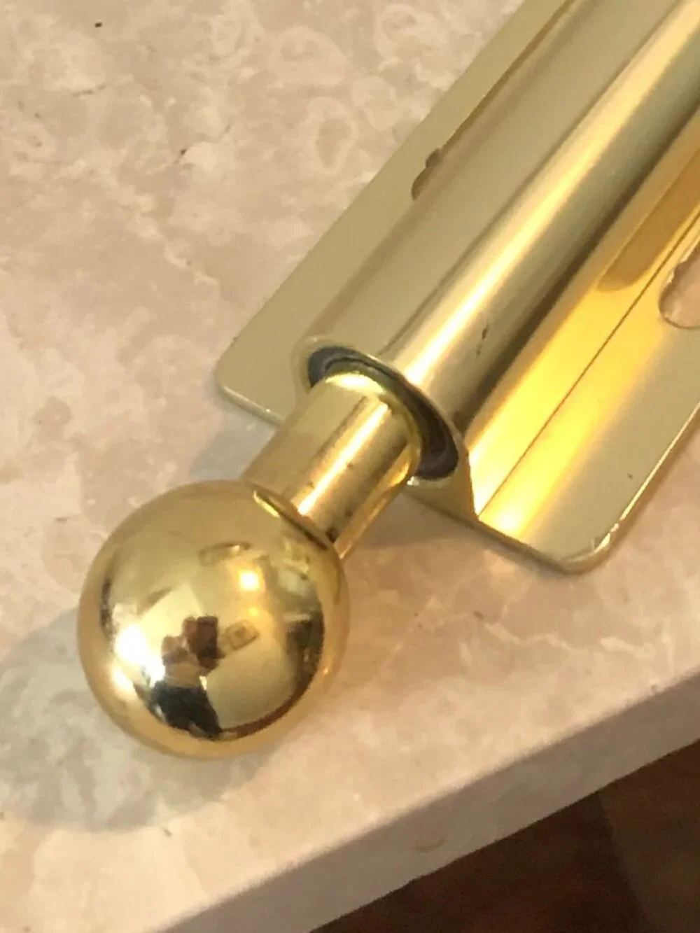 Clothes Valet Garment Pull-out Rod in Polished Brass for Closet hanging
